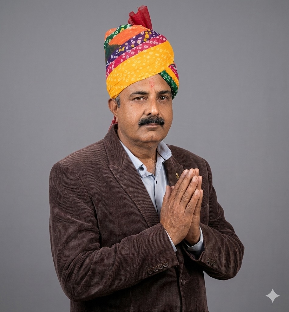 Director of Rainbow E Smart School, Chandra Prakash Assudani